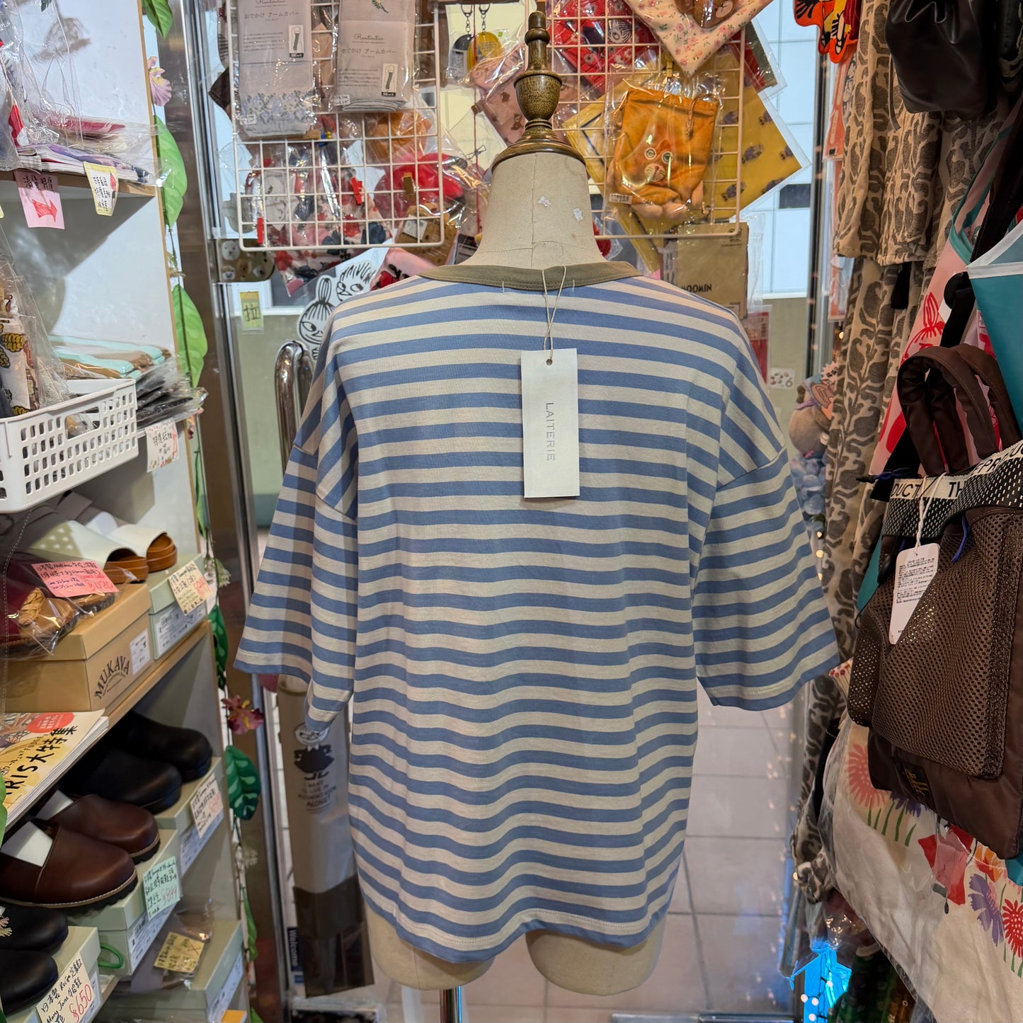 Laiterie Striped T-shirt, 2 Colors, made in Japan