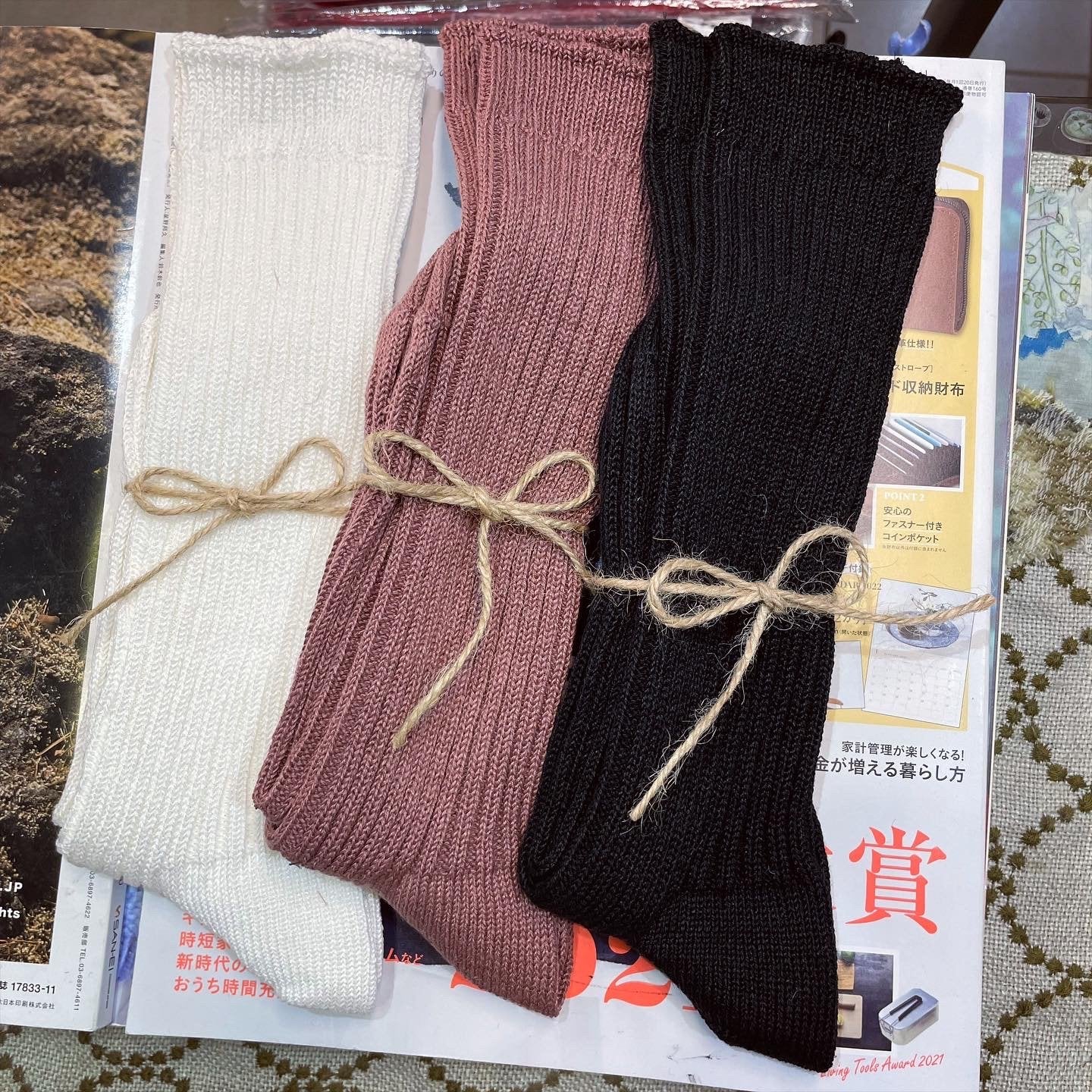 Ichi~ Loiter Long Linen Socks, 10 Colors, made in Japan