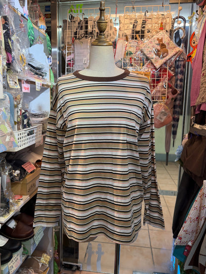 Le Melange Striped T-shirt, 2 Colors, made in Japan