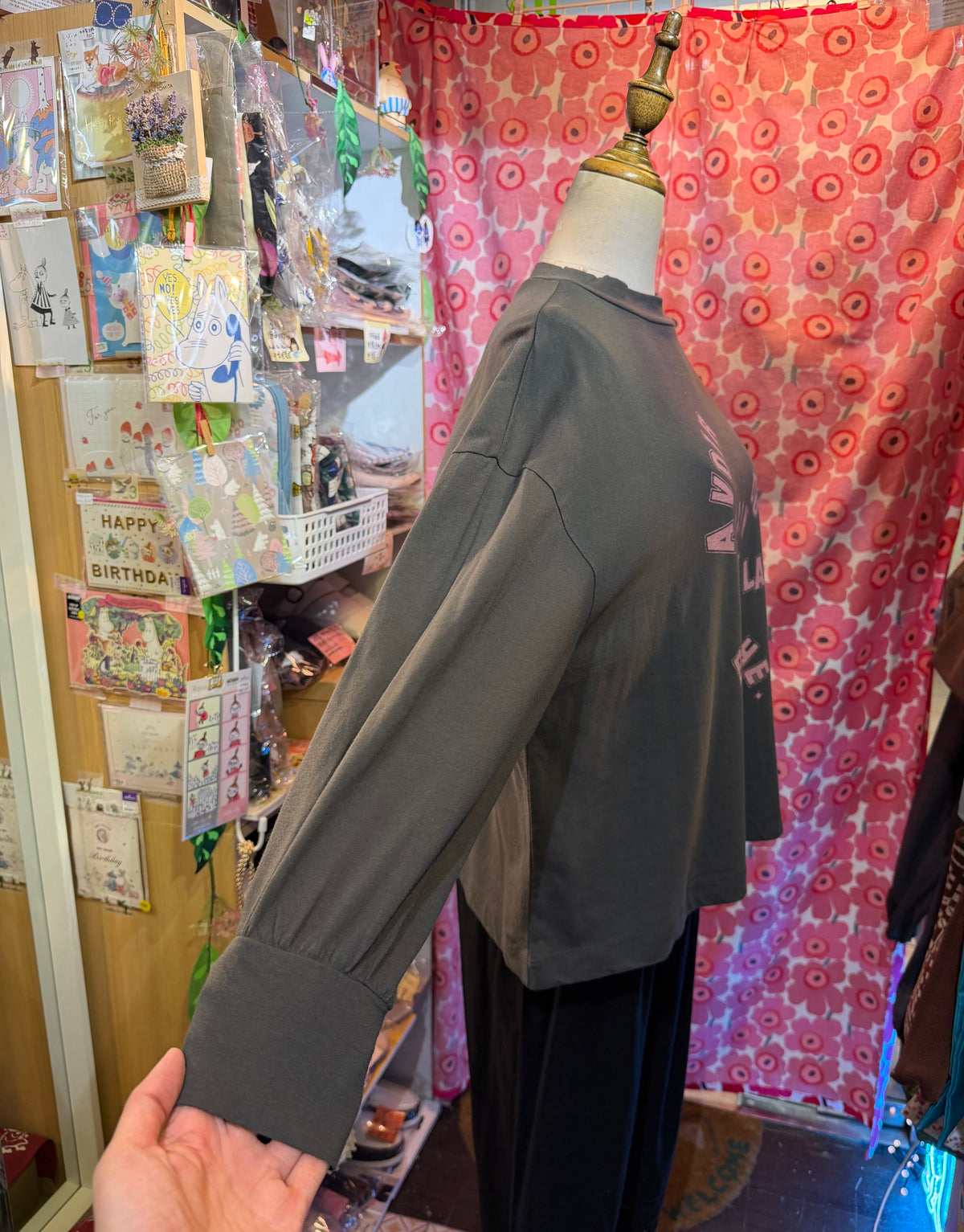 Laiterie A Voir… Charcoal T-shirt, made in Japan