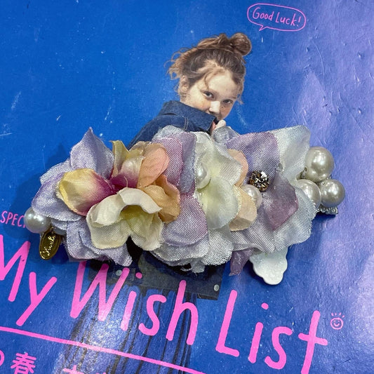 Sale- Zoule Floral Hair Clip, made in Japan