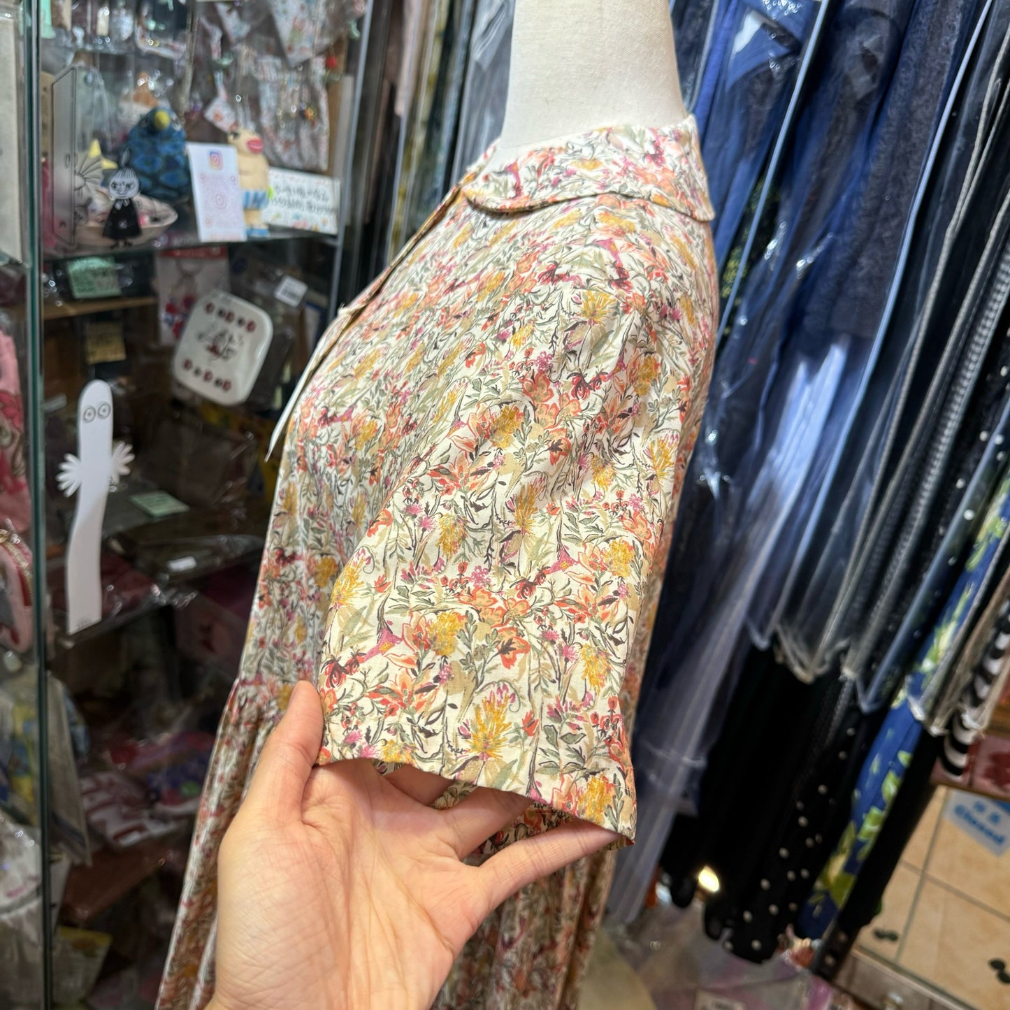 Sale- Crespi Floral Dress, made in Japan