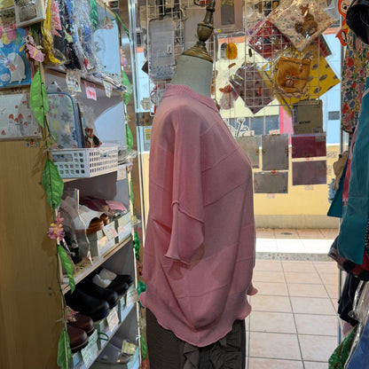 Estroislose Pink Cotton Sweatshirt