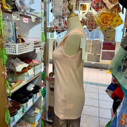 Ichi Cotton Tank Top, 3 Colors, made in Japan