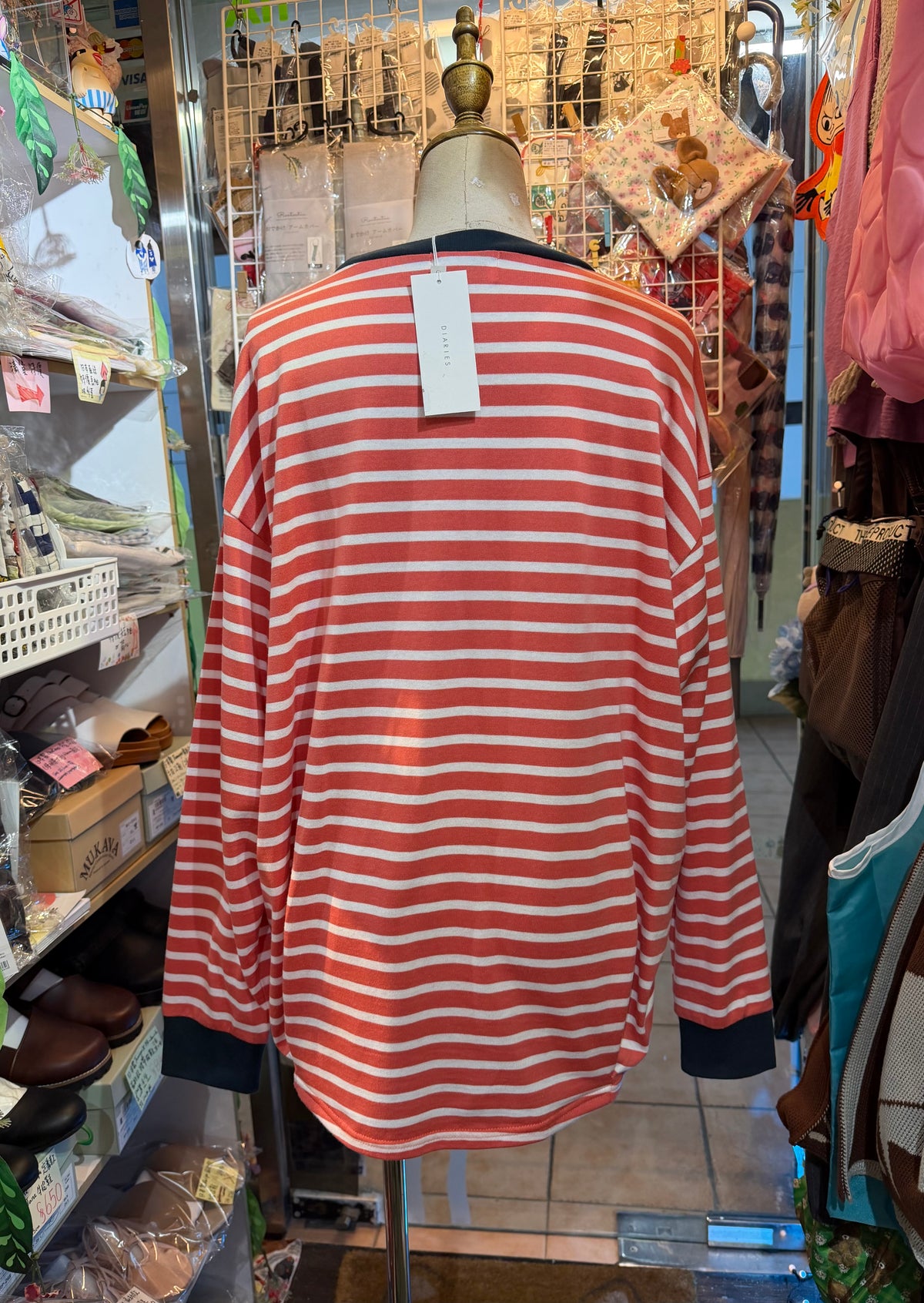 Diaries Striped Long T-shirts 2 Colors, made in Japan