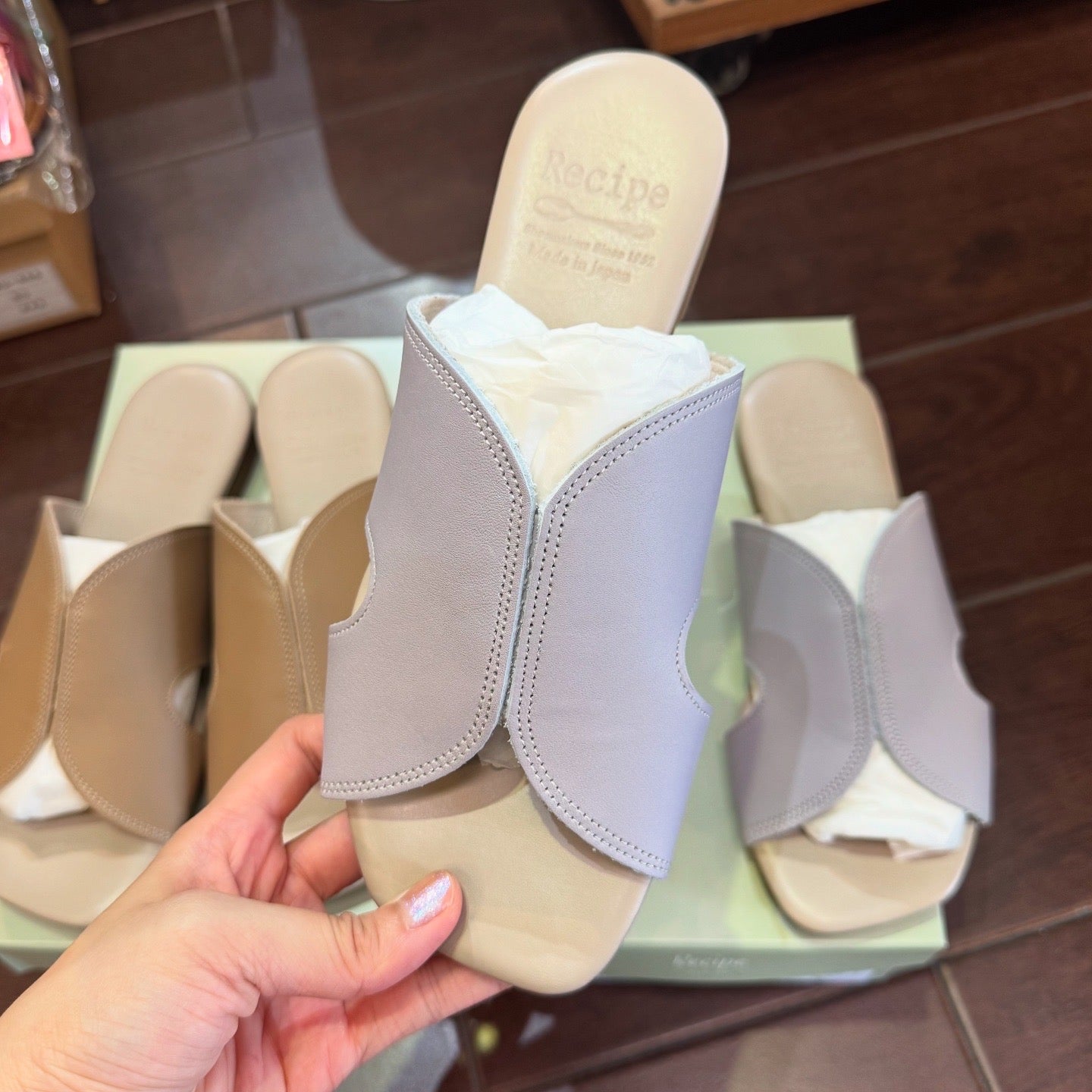 Recipe Leather Sandals, 2 colors, made in Japan  RP-535