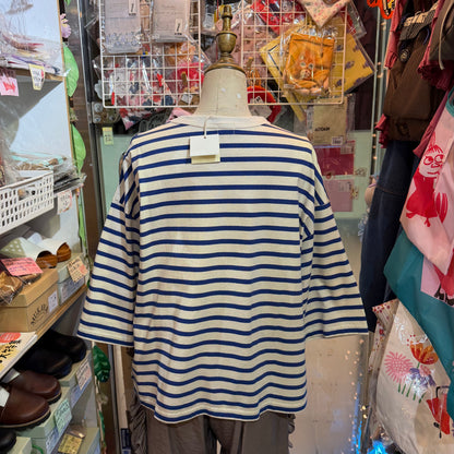 Days Striped T-shirt, 3 Colors, made in Japan