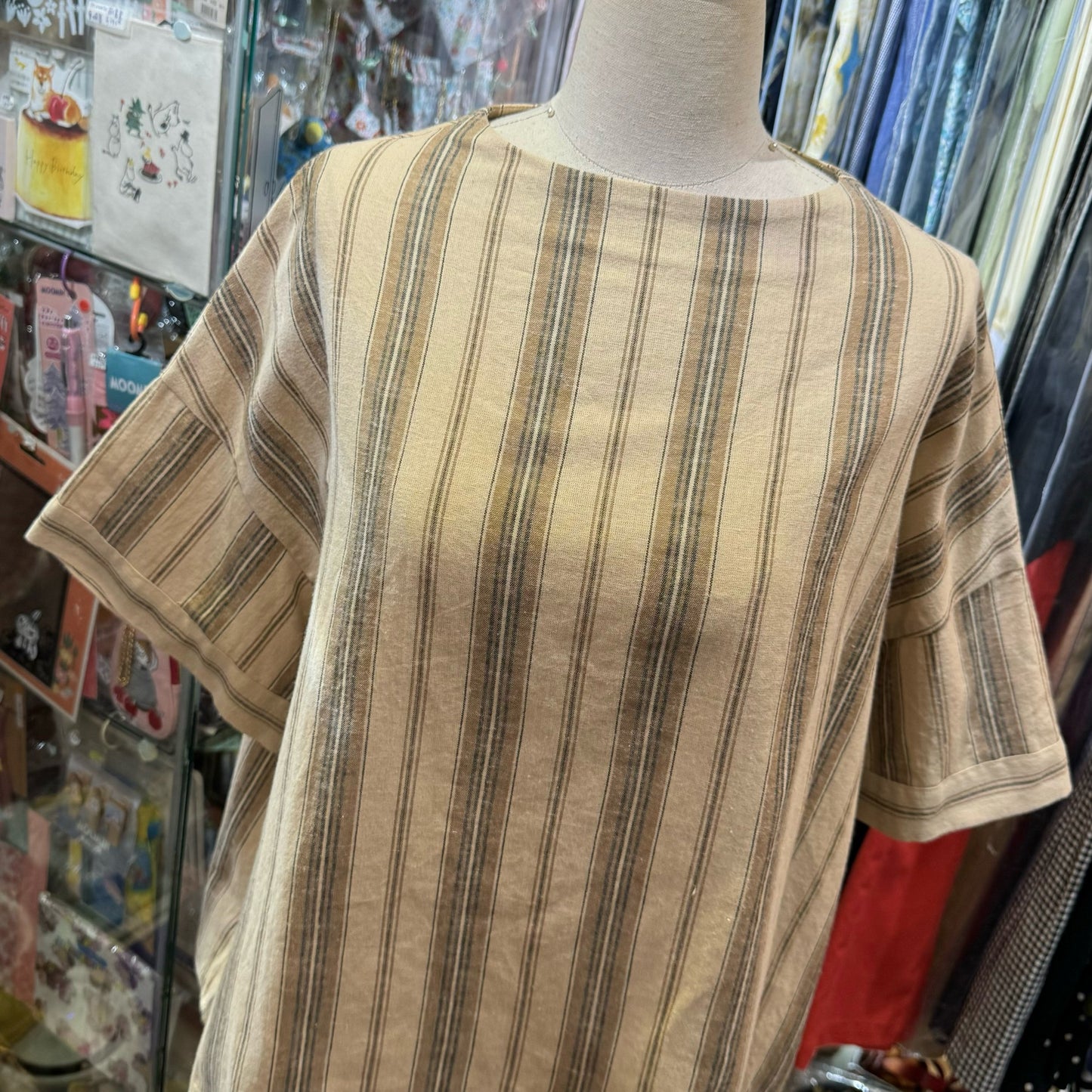 EXTRA20- Lueuf Stripe Top, 2 Colors, made in Japan
