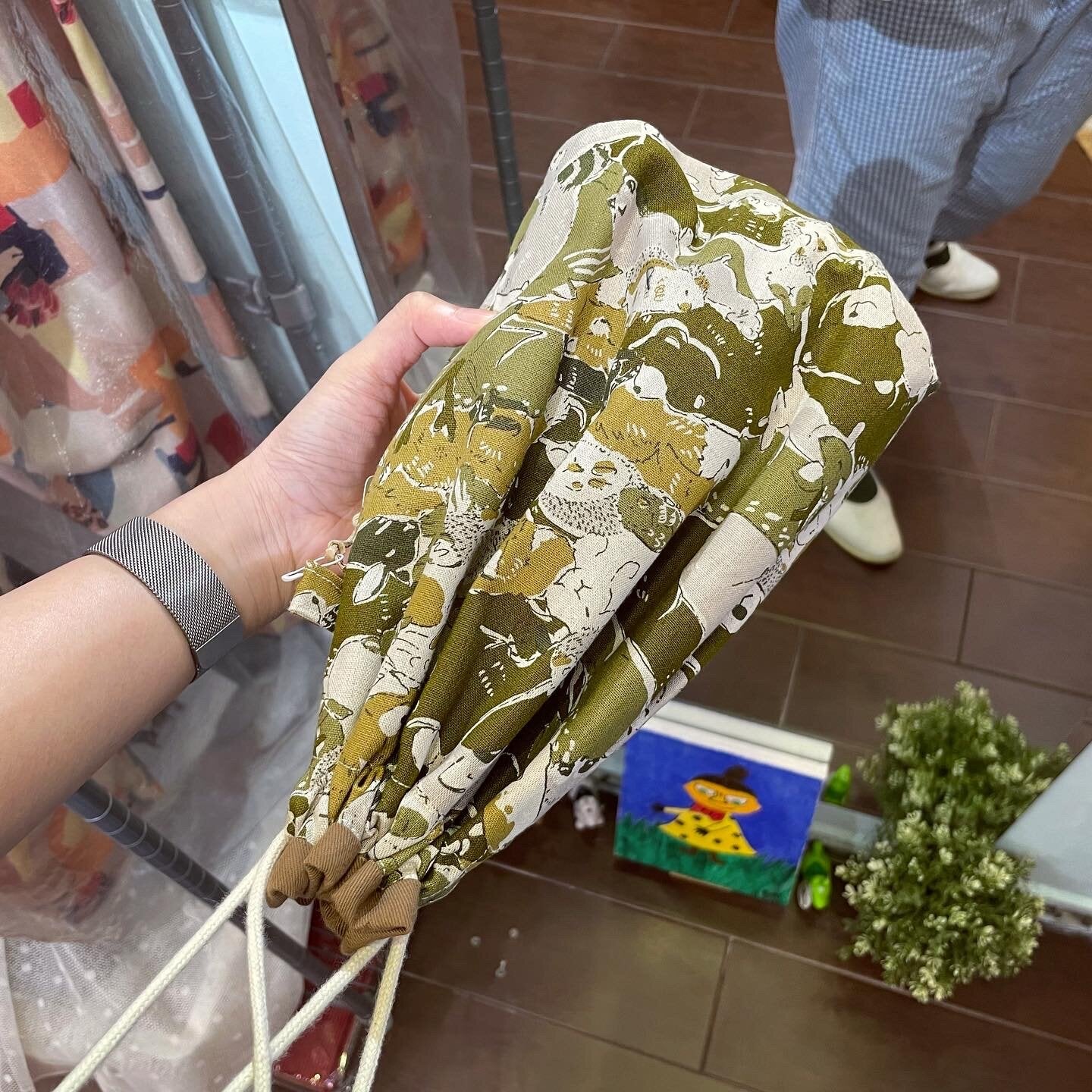 Handmade Animals Prints Bucket Bag, fabric from Japan