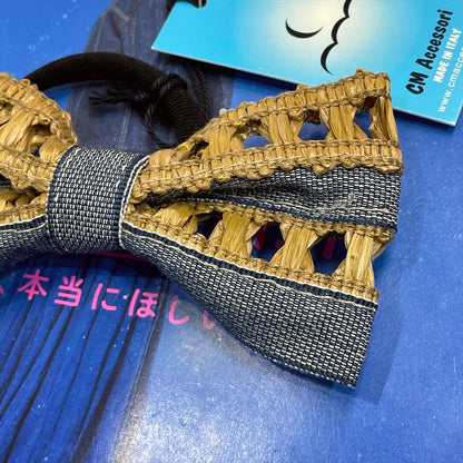 Sale- Straw Ribbon Hair Band, made in Italy