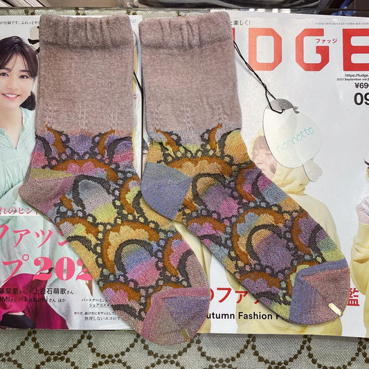 Sale- Nonnette Pink Socks, made in Japan