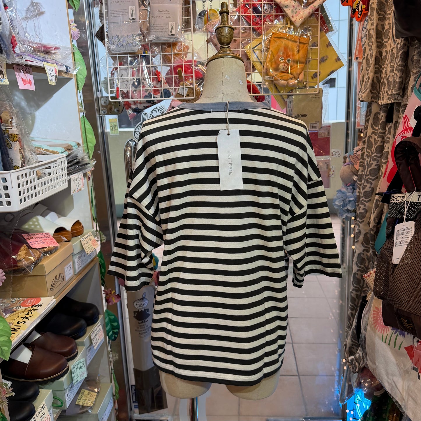 Laiterie Striped T-shirt, 2 Colors, made in Japan