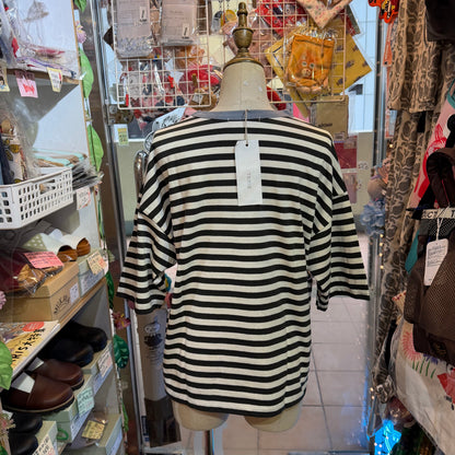 Laiterie Striped T-shirt, 2 Colors, made in Japan