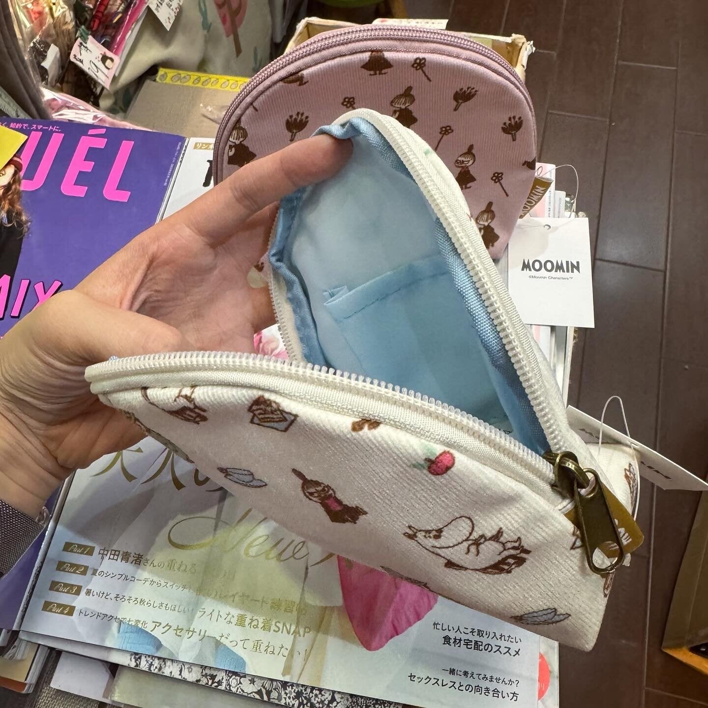 Little my and Moomin Pouches , 2 Colors