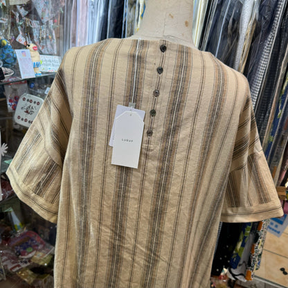 EXTRA30- Lueuf Stripe Top, 2 Colors, made in Japan