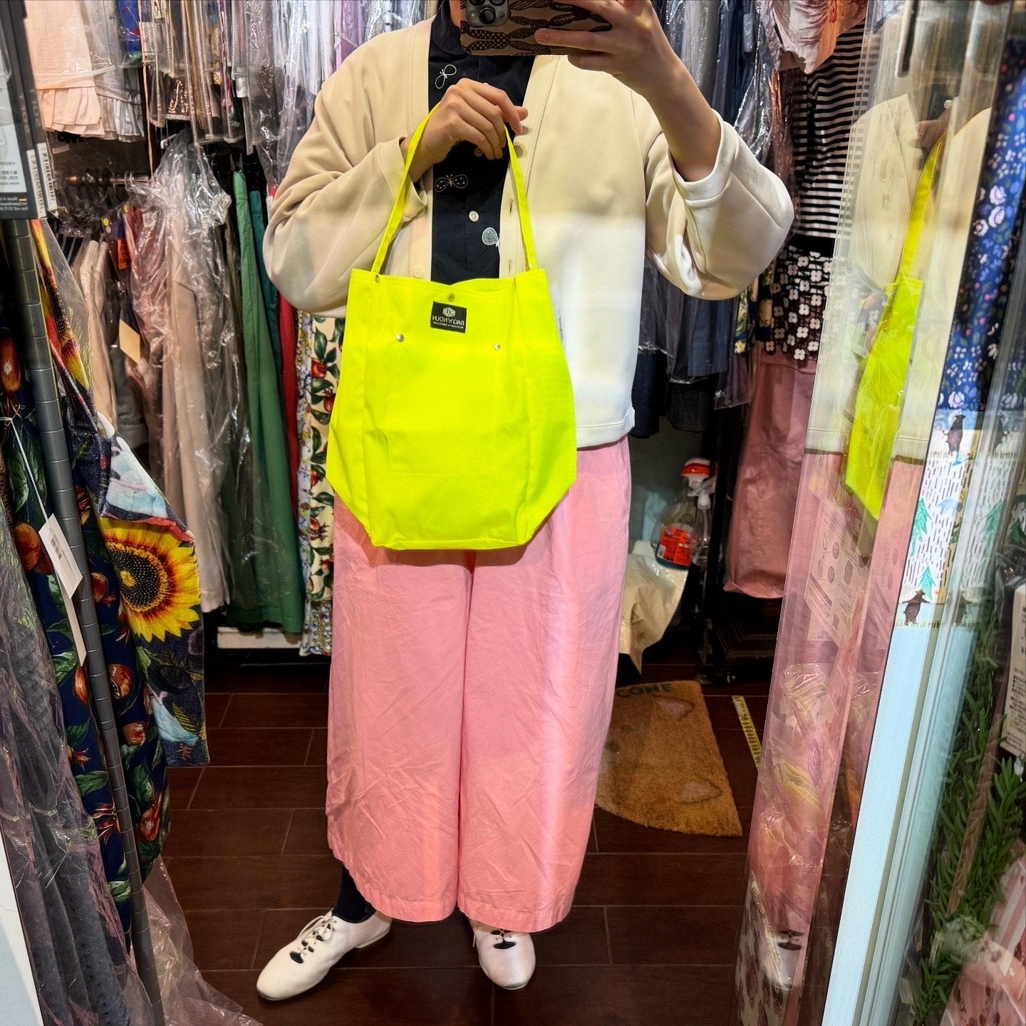 Bag n Noun Yellow Nylon Bag, made in Japan