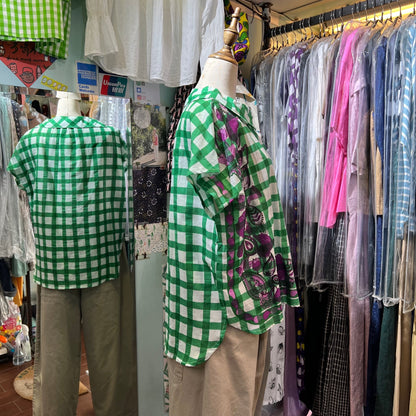 EXTRA20- Kilki Checked Top, 4 Colors, made in India