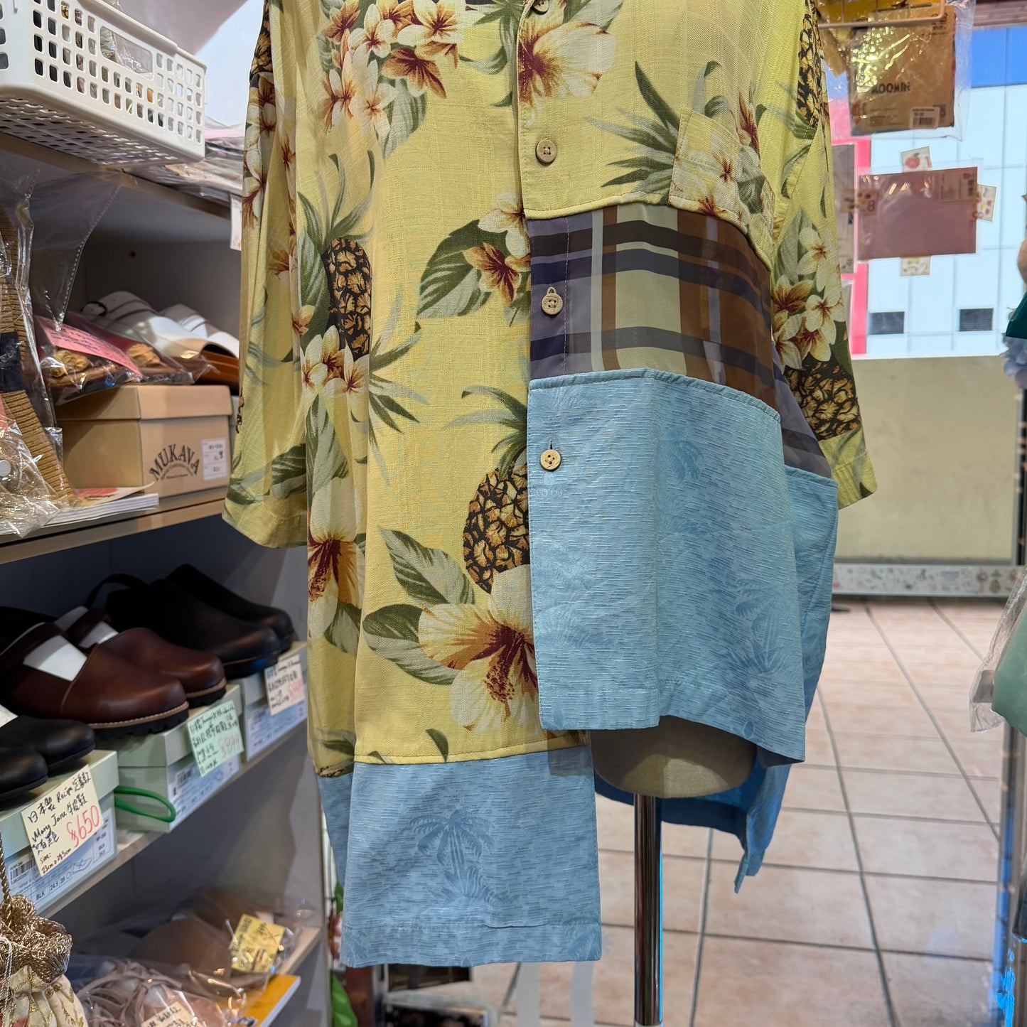 Rehersall Assort Unique Patchwork Shirt, made in Japan