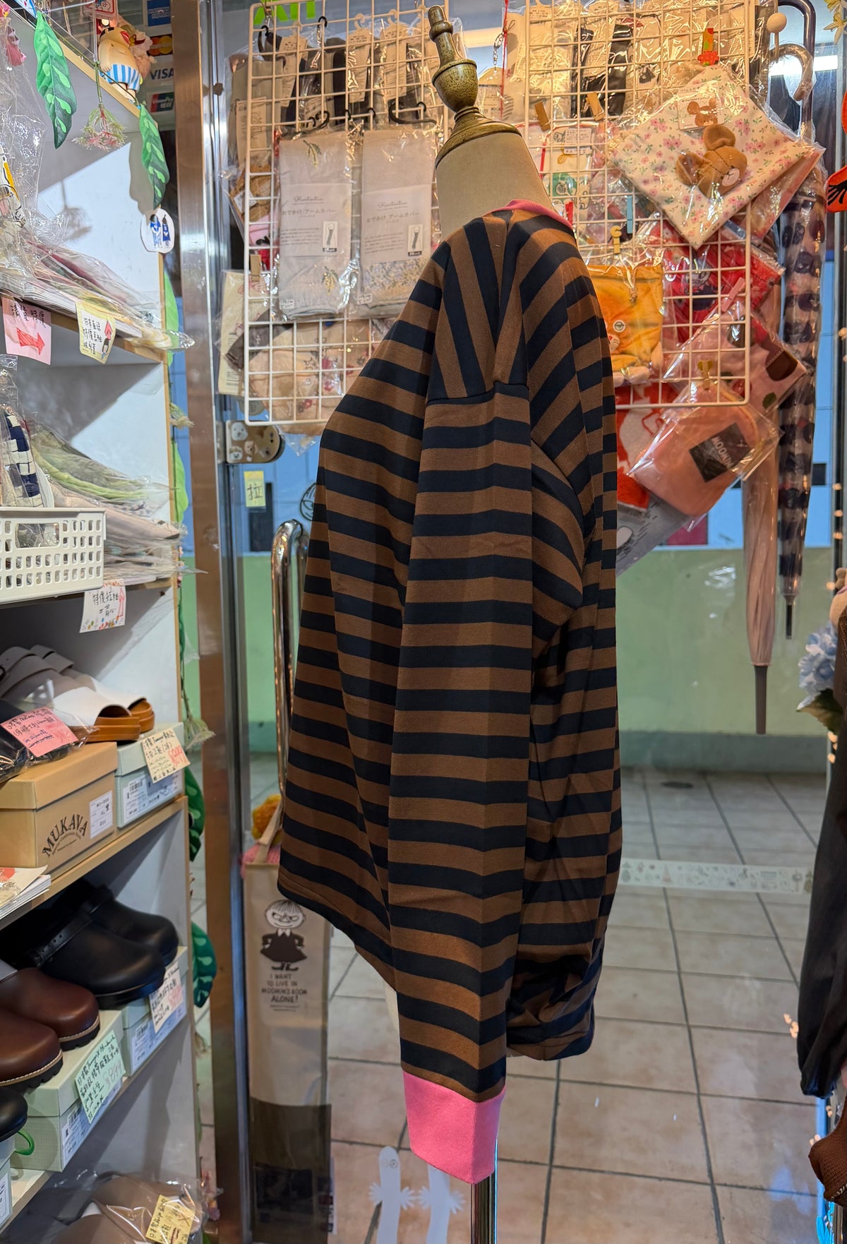 Diaries Striped Long T-shirts 2 Colors, made in Japan