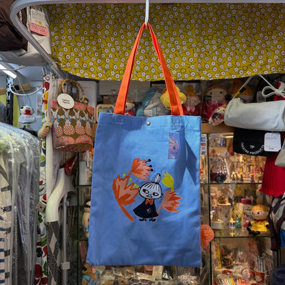 Little My Blue Embroidered Tote Bag