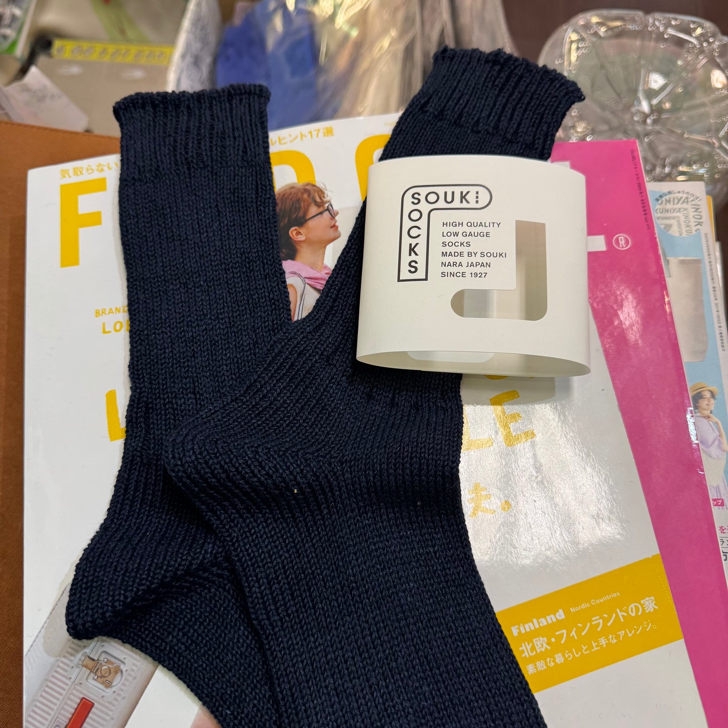 Souki Linen Long Socks, 2 Colors, made in japan