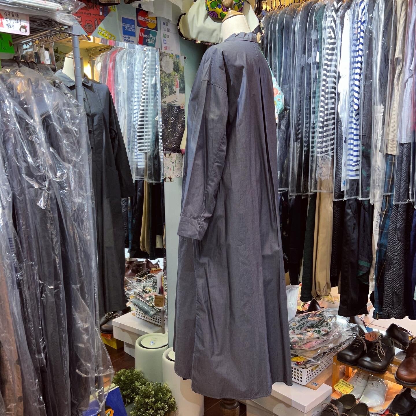 EXTRA20- Nouvelles du paradis Charcoal Dress, made in Japan