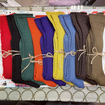 Ichi~ Loiter Long Linen Socks, 10 Colors, made in Japan