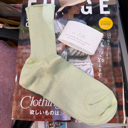 en lille Linen Socks, 4 Colors, made in Japan