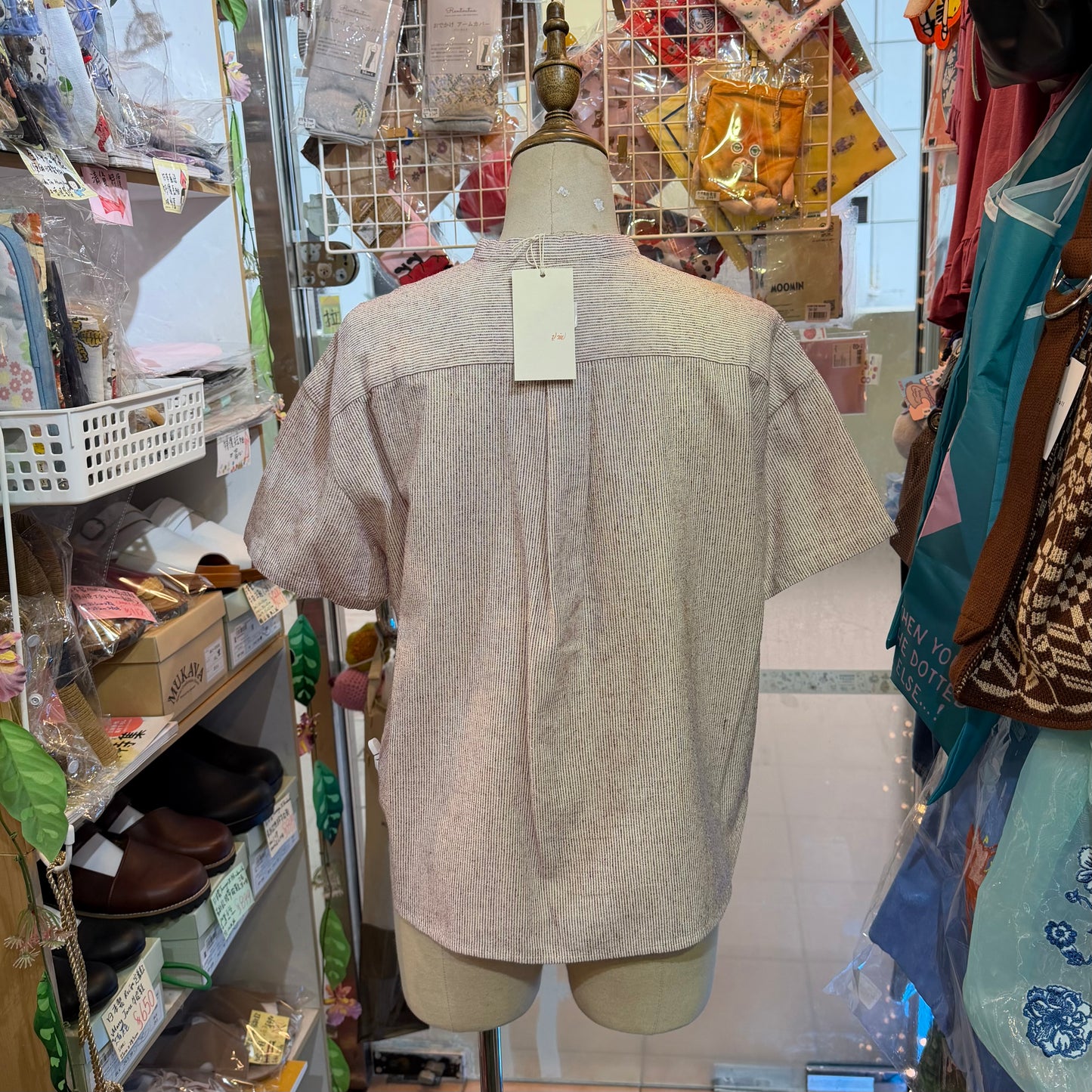 VM Wine Striped Shirt, made in Japan