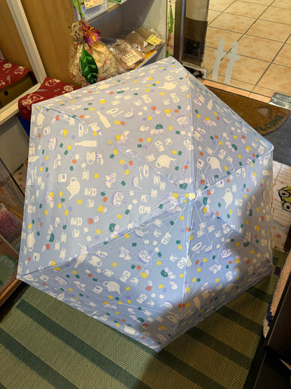 Ogawa Little My Light Blue Rain/Sun Folding Umbrella, 90% UV Cut