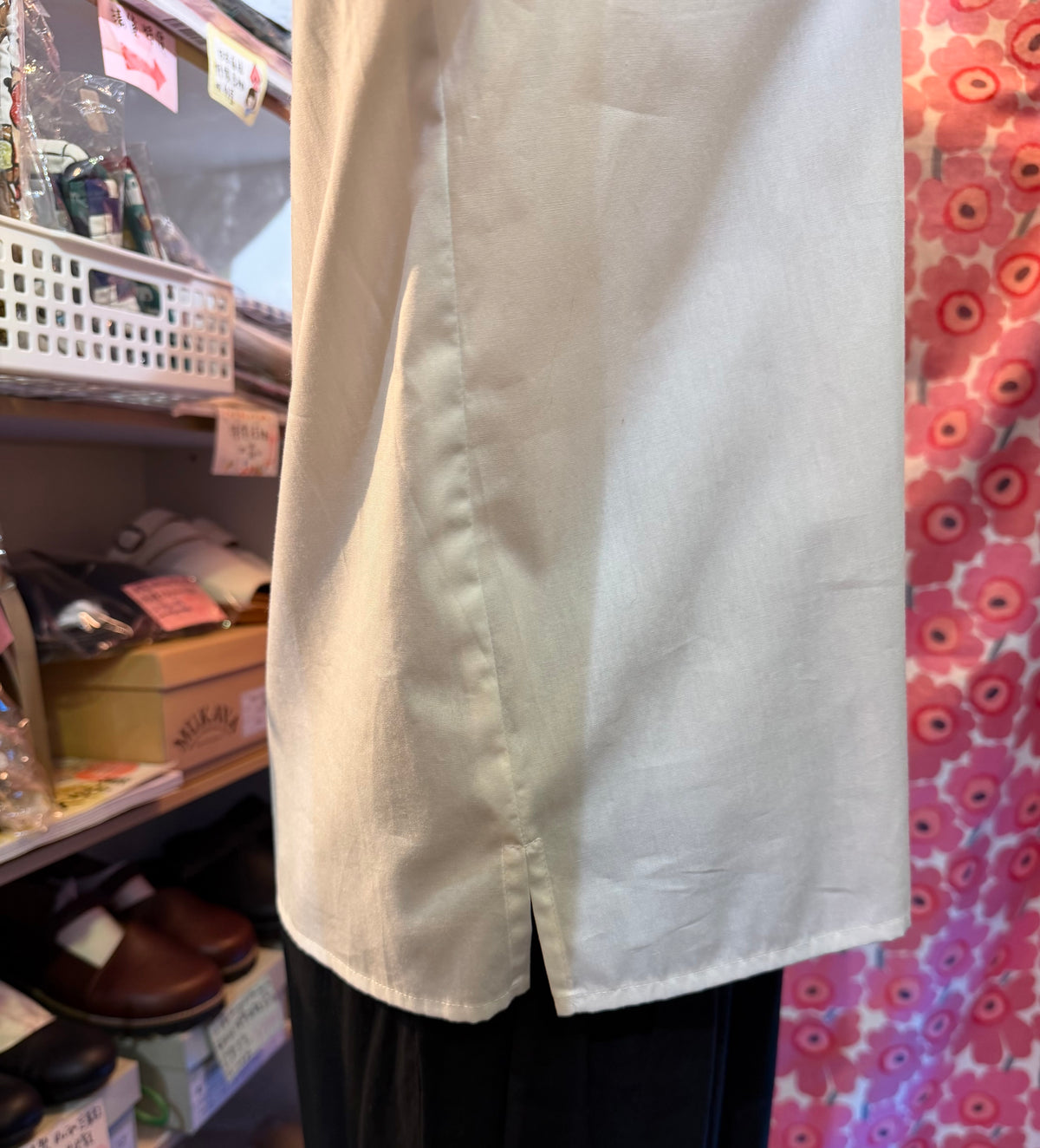 Mizuiro Ind Frill Collar Shirt, 2 Colors, made in Japan