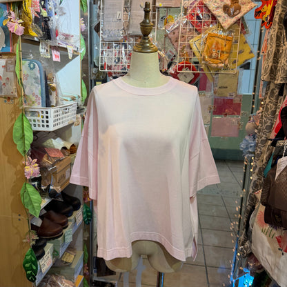 D/d Pink Cotton T-shirt, made in Japan