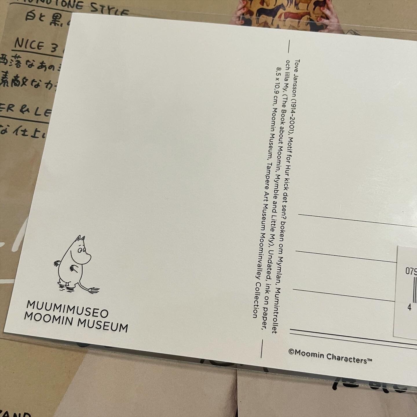 Little My and Moomin Postcard, made in Finland