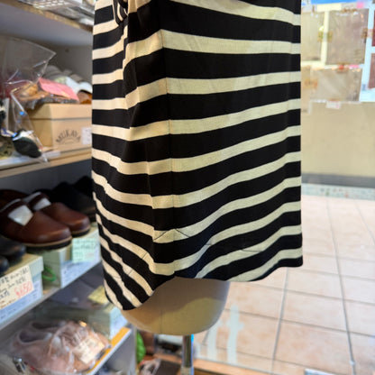 Munich Black Striped Blouse, made in Japan