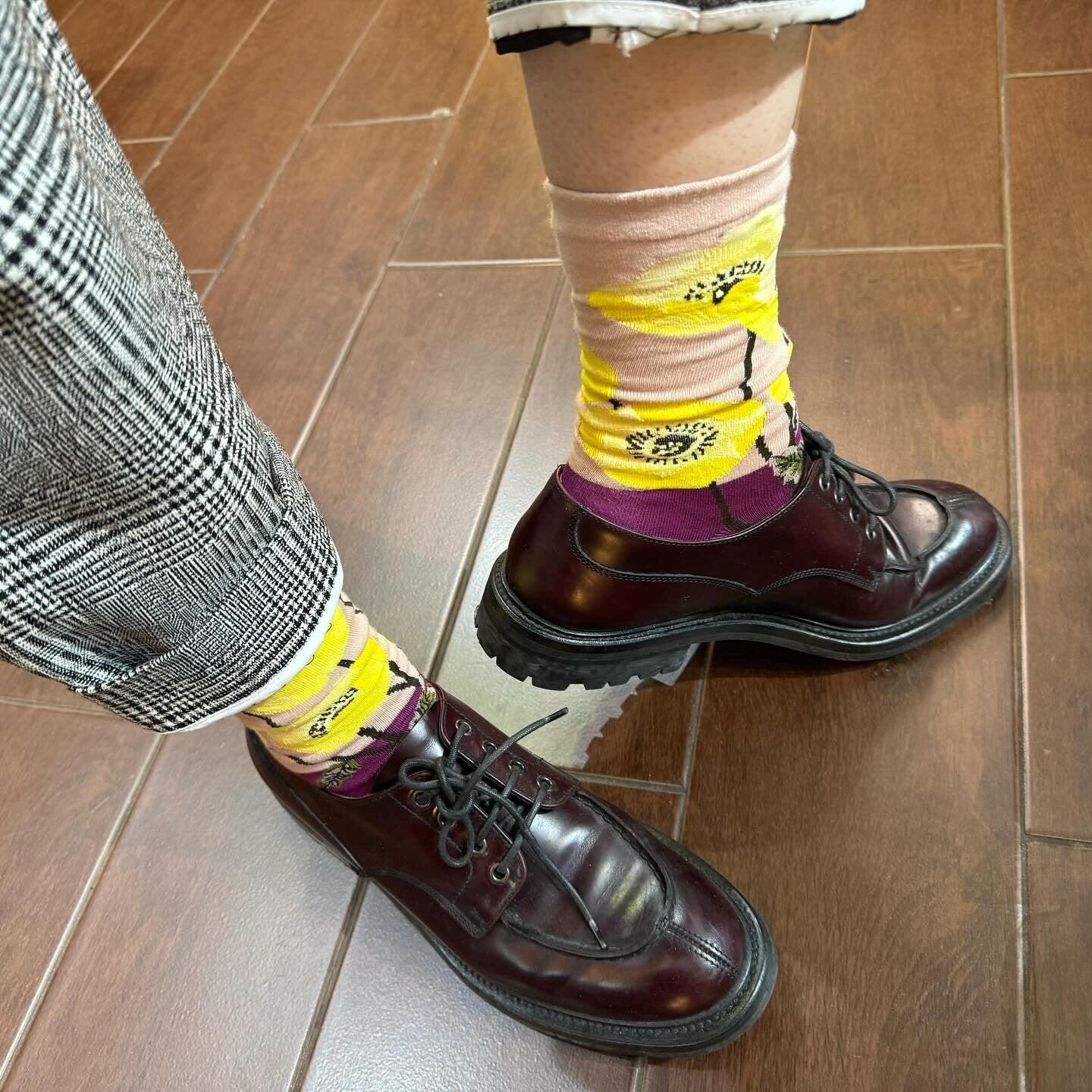 ande Floral Socks, made in Japan