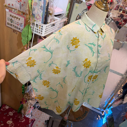 VM Floral Striped Shirt, made in Japan