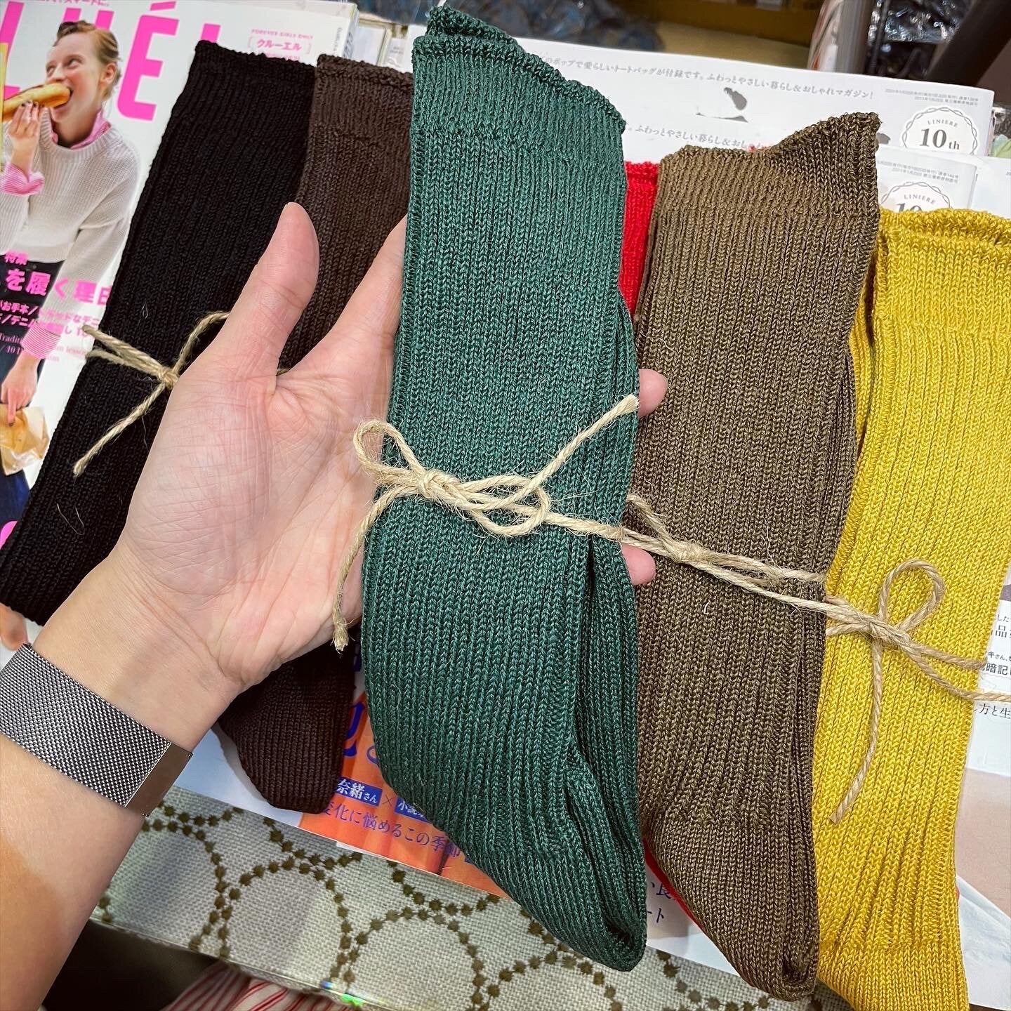Ichi~ Loiter Long Linen Socks, 10 Colors, made in Japan