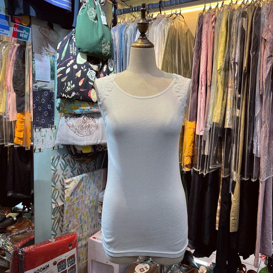Sale- Page One White Lace Vest,  2 Colors