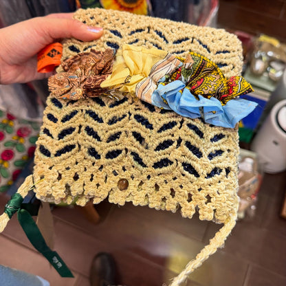 Rehersall Straw Shoulder Bag, made in Japan