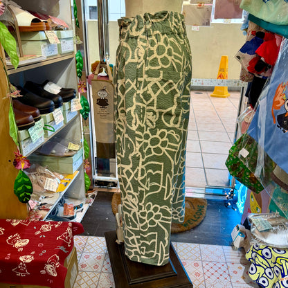 Tumugu Original Print Floral Cotton Pants, 2 Colors