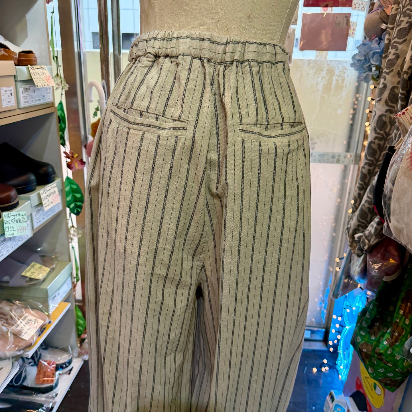 Sun Valley Natural Striped Pants