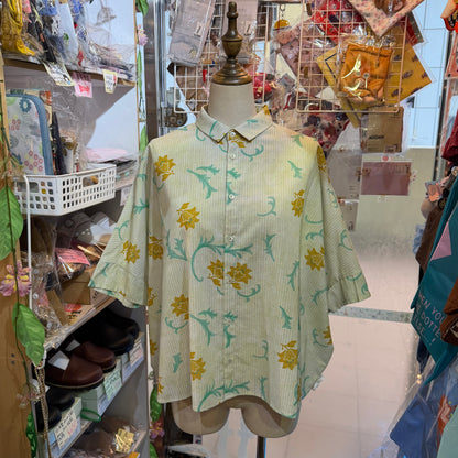 VM Floral Striped Shirt, made in Japan
