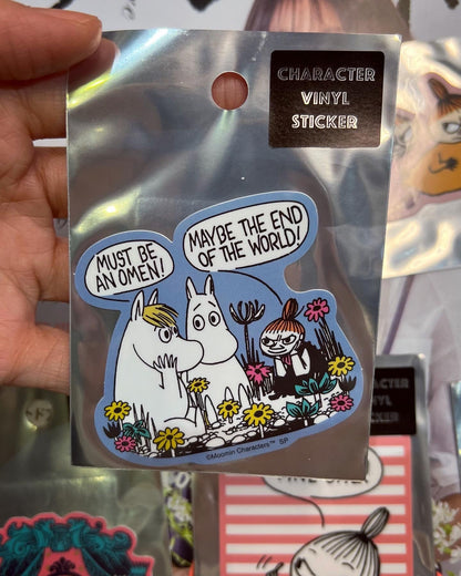 Moomin Stickers, 5 patterns, made in Japan