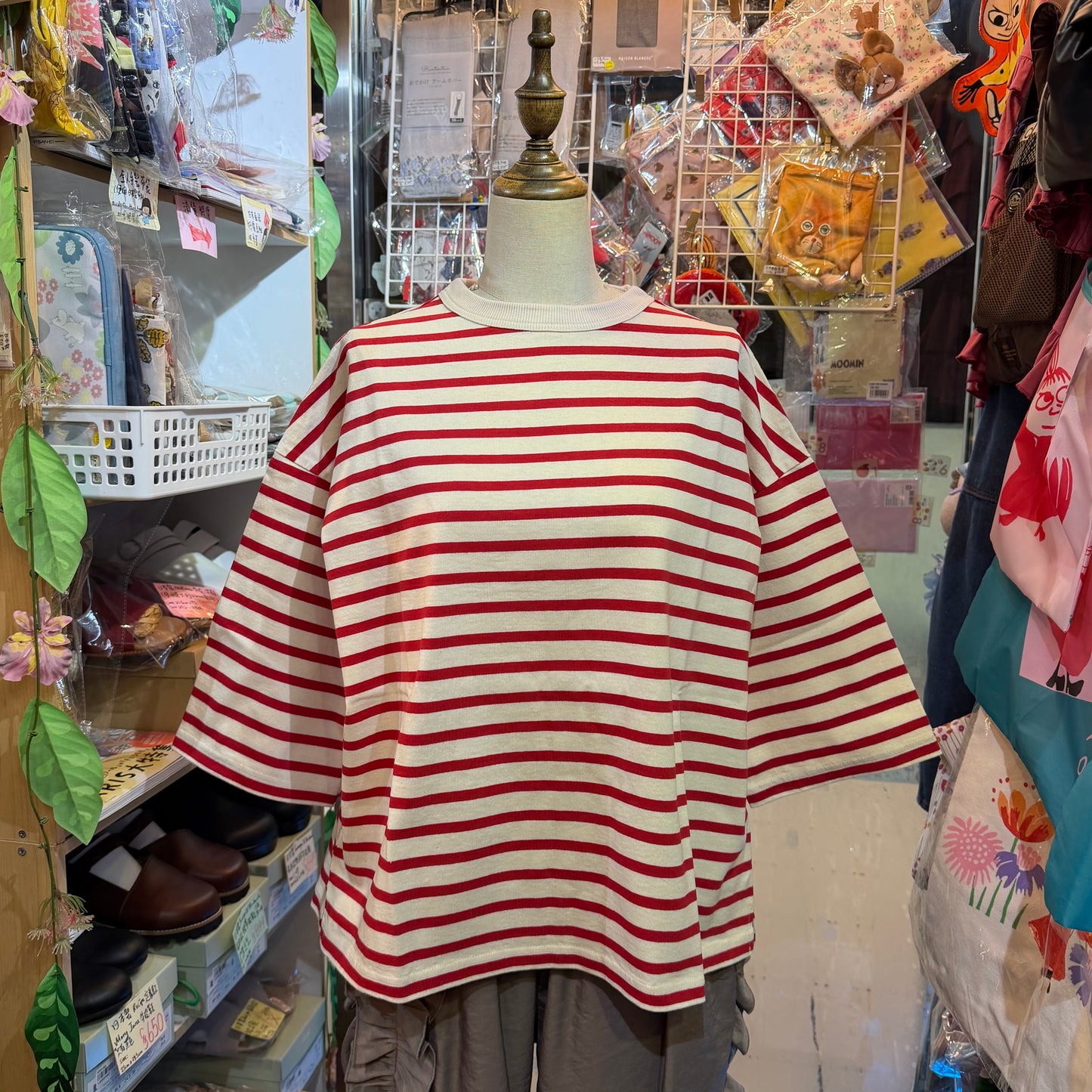 Days Striped T-shirt, 3 Colors, made in Japan