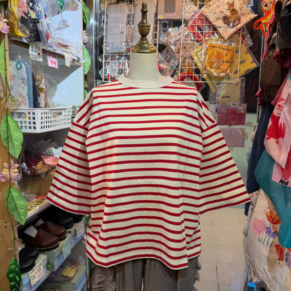 Days Striped T-shirt, 3 Colors, made in Japan