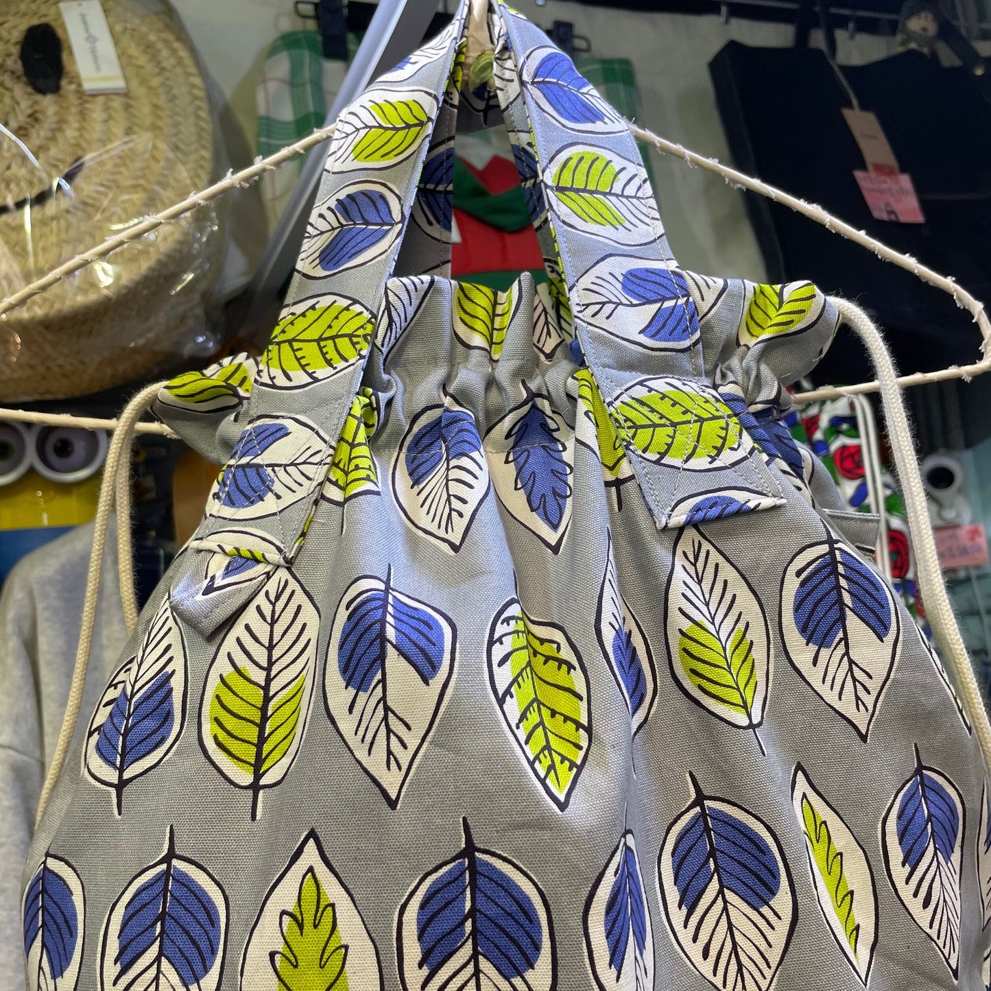 Handmade Leaf 2Way Bag, fabric from Japan