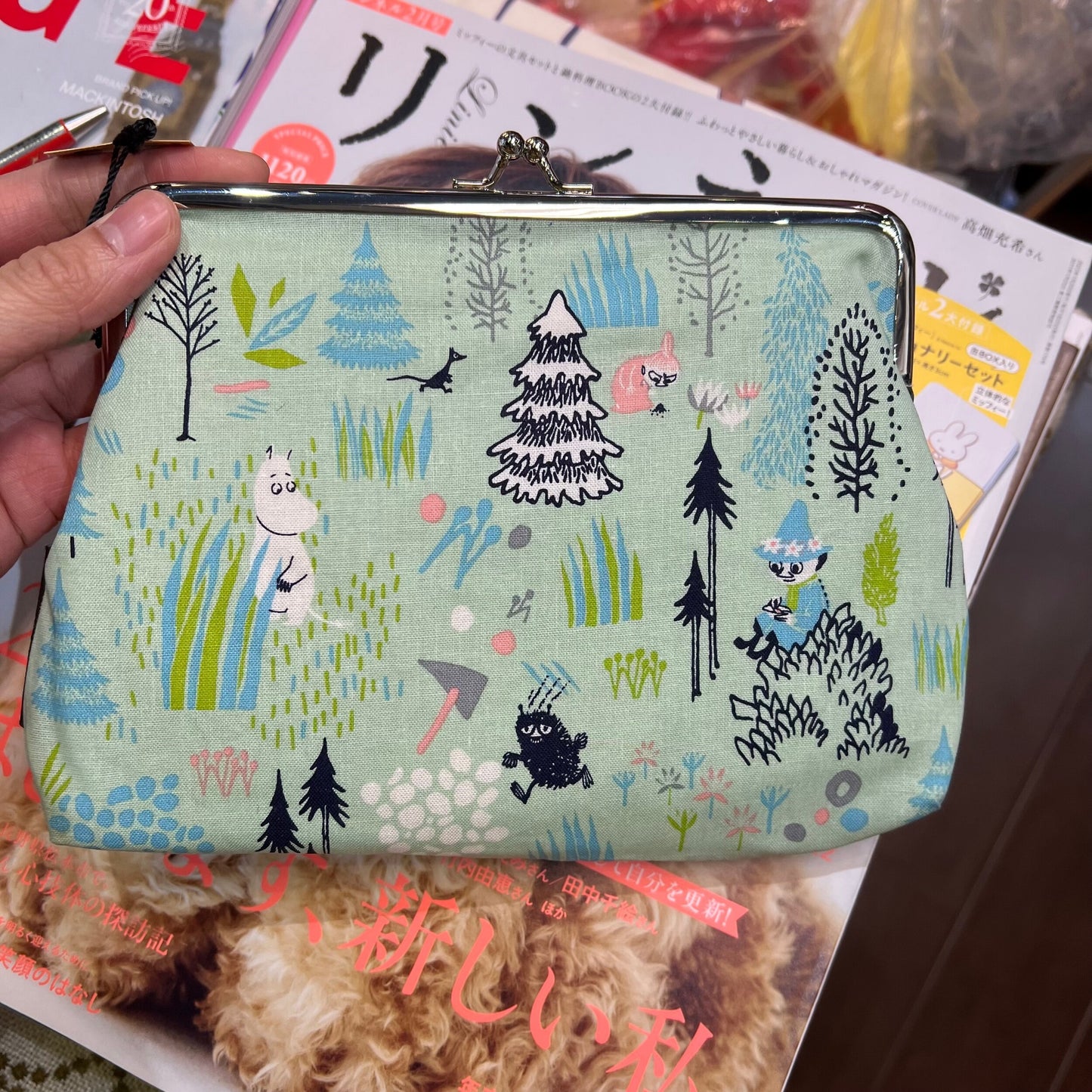 Moomin Light Green Pouch
