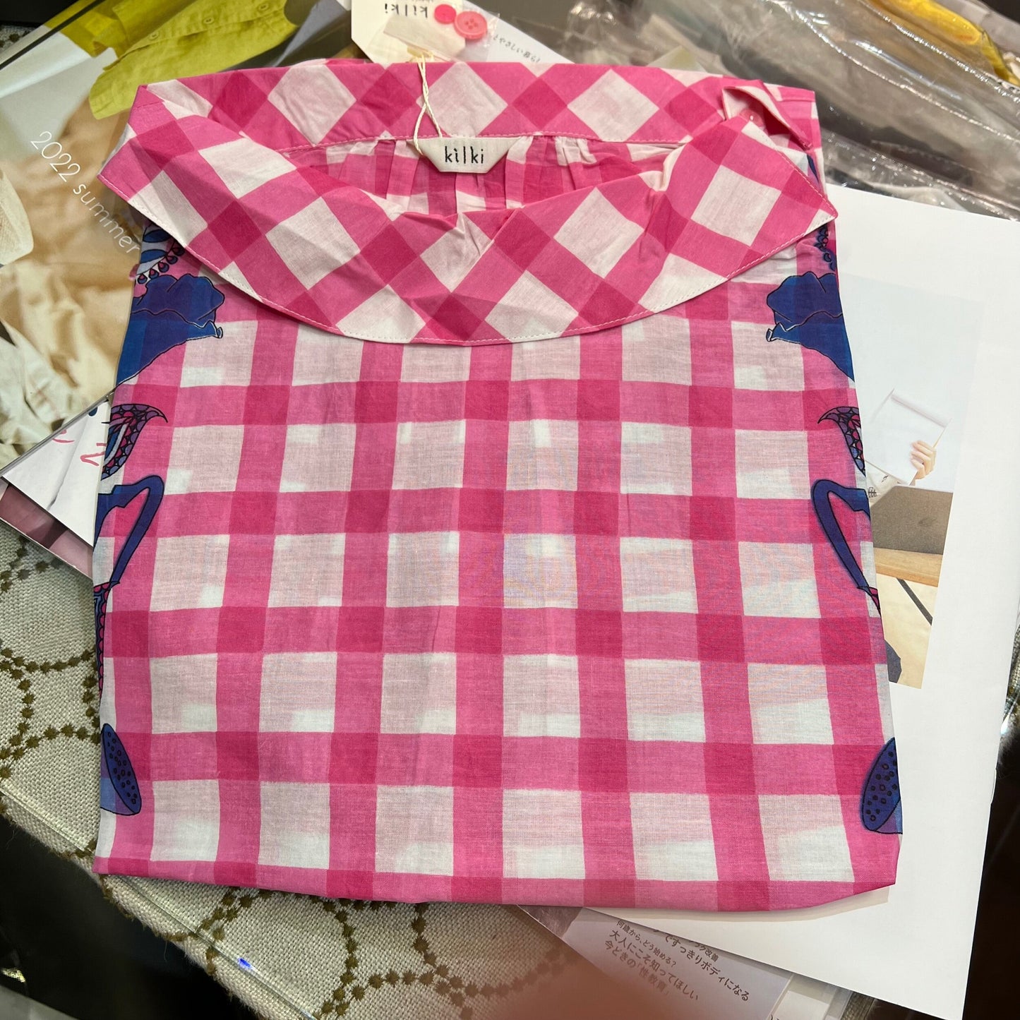 EXTRA20- Kilki Checked Top, 4 Colors, made in India