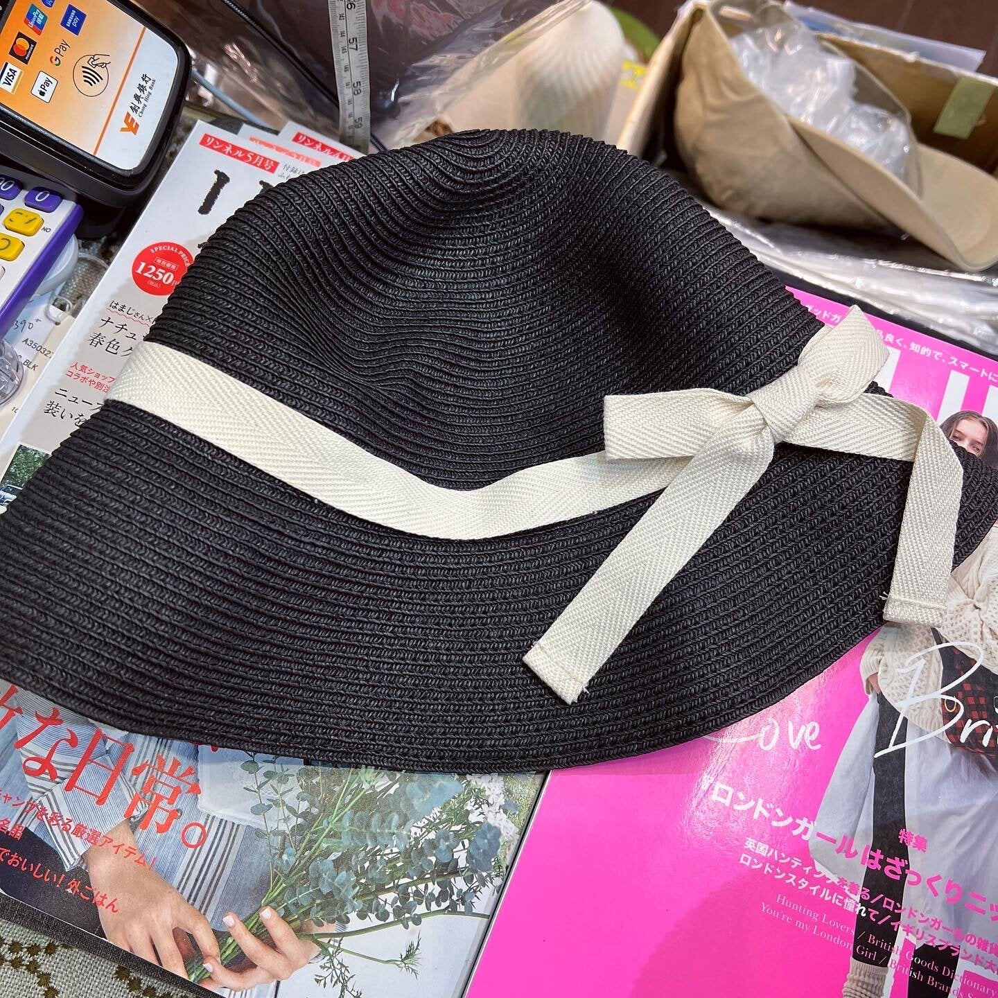 Lueuf Ribbon Straw Hat, 3 Colors