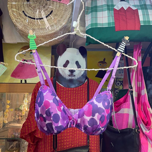 Sale- Une nana cool Cats Print Set (Wireless Bra and Underwear), 2 Colors